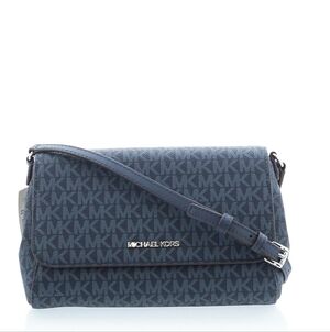 MICHAEL Michael Kors Blue Monogram Crossbody Bag
